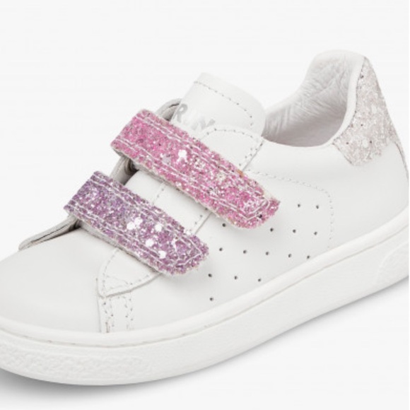 NWT Naturino HASSELT 2 VL. Leather and Glitter Girls Sneakers - Picture 5 of 16